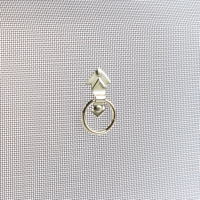 Silverflame 24" Fire Guard with Brass Handle 